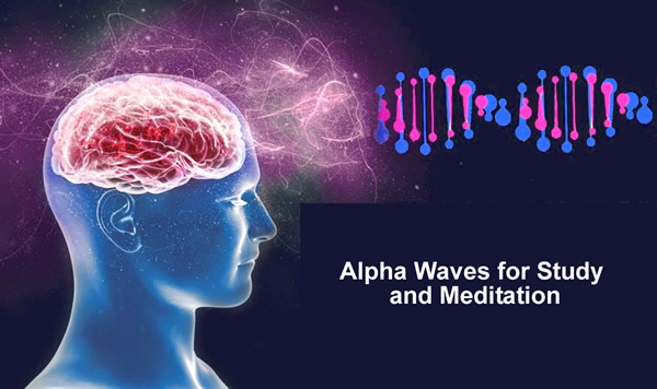 alpha waves for study and meditation