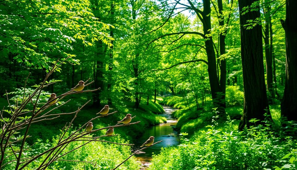 birds in forest sounds