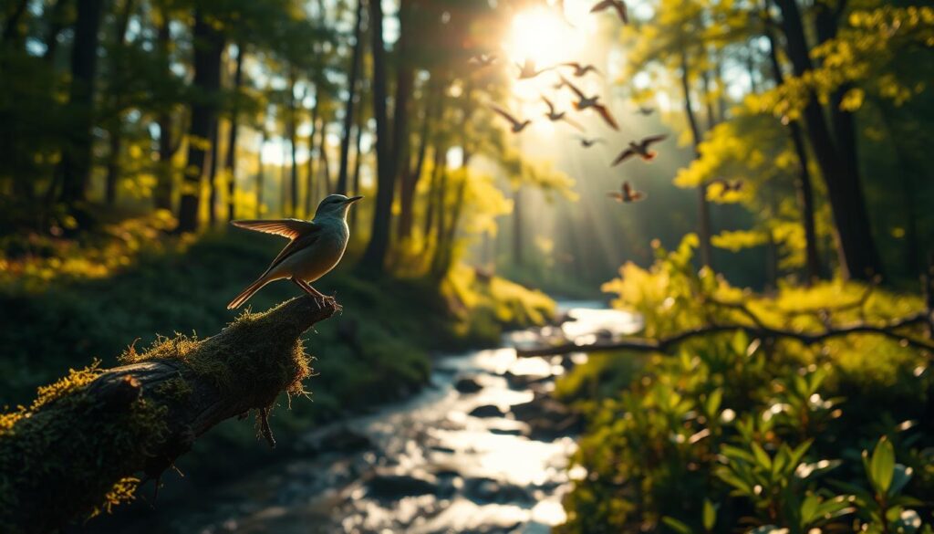 healing bird ambience